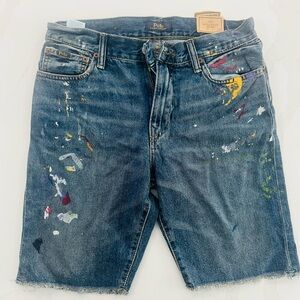 Polo by Ralph Lauren Artistic Denim Jean Shorts